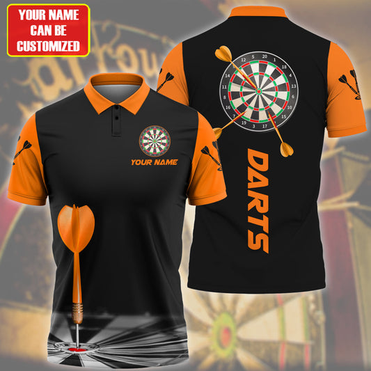 Personalized Name Darts Team Orange Version All Over Printed Unisex Shirt Q270306