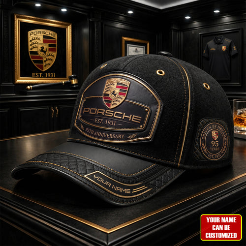 Personalized Pors Vintage 95TH Anniversary Leather Classic Cap V2 (1931-2026)