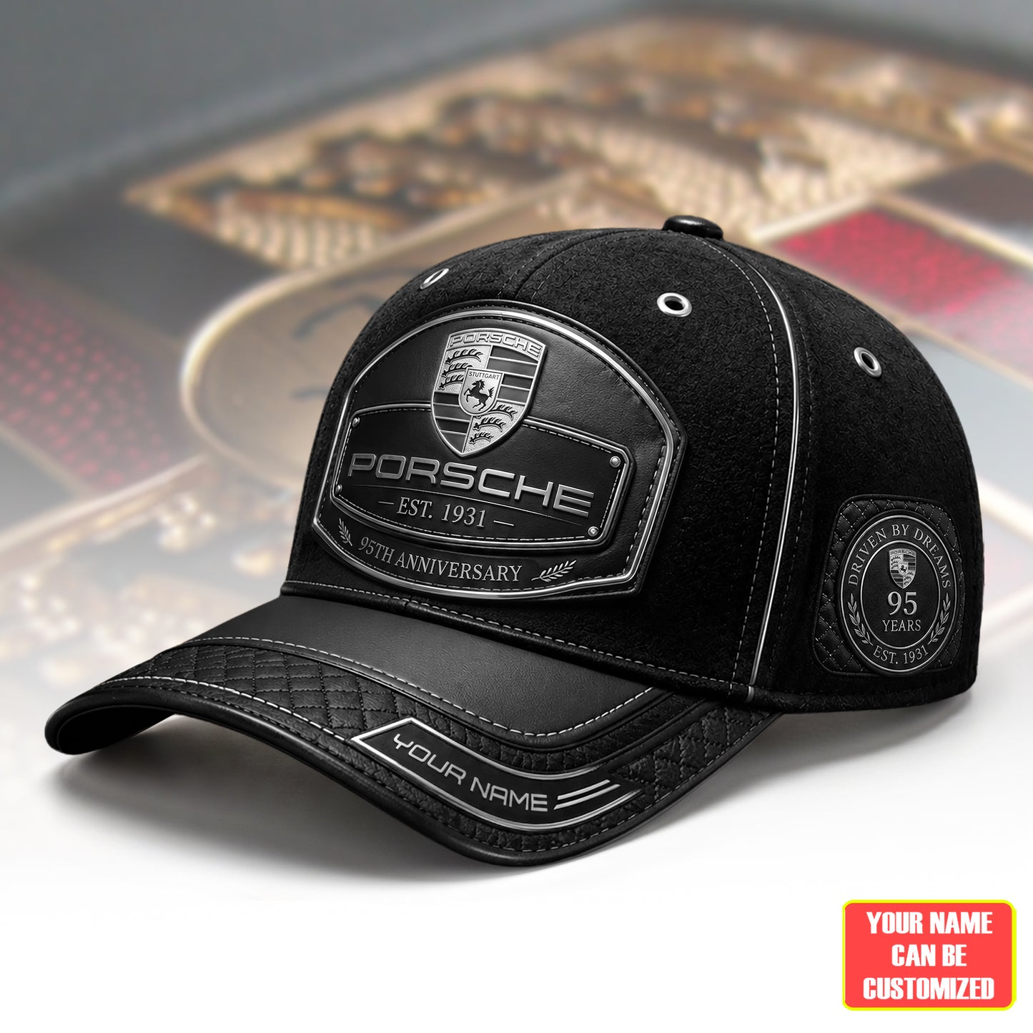 Personalized Pors Vintage 95TH Anniversary Leather Classic Cap V2 (1931-2026)