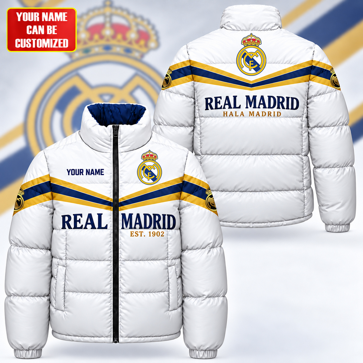 Real FC 2026 Sport Puffer Thermal Stand Collar Jacket V2