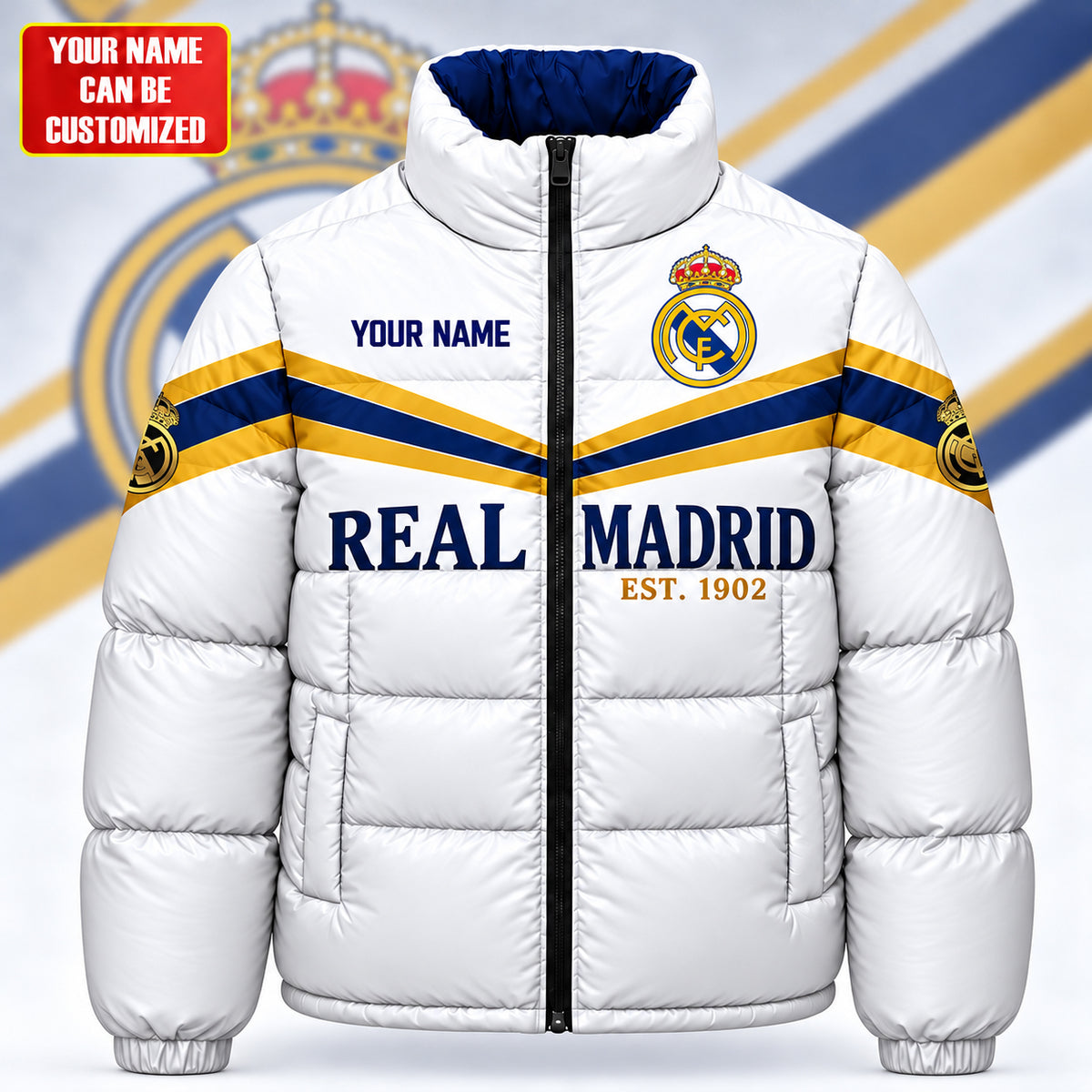 Real FC 2026 Sport Puffer Thermal Stand Collar Jacket V2