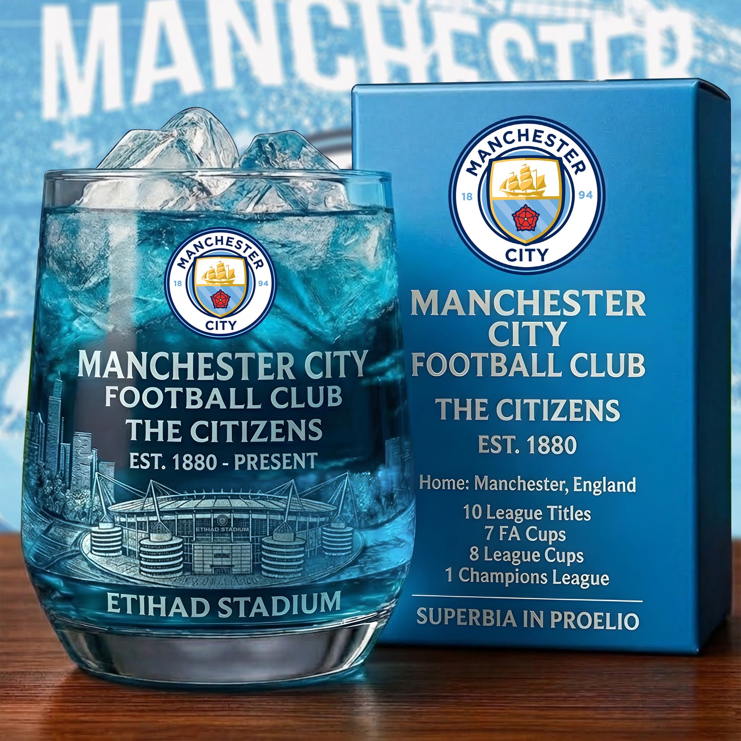 Personalized MC Stadium EST 1880 Whisky , MC Whiskey Glass, Holiday Gifts