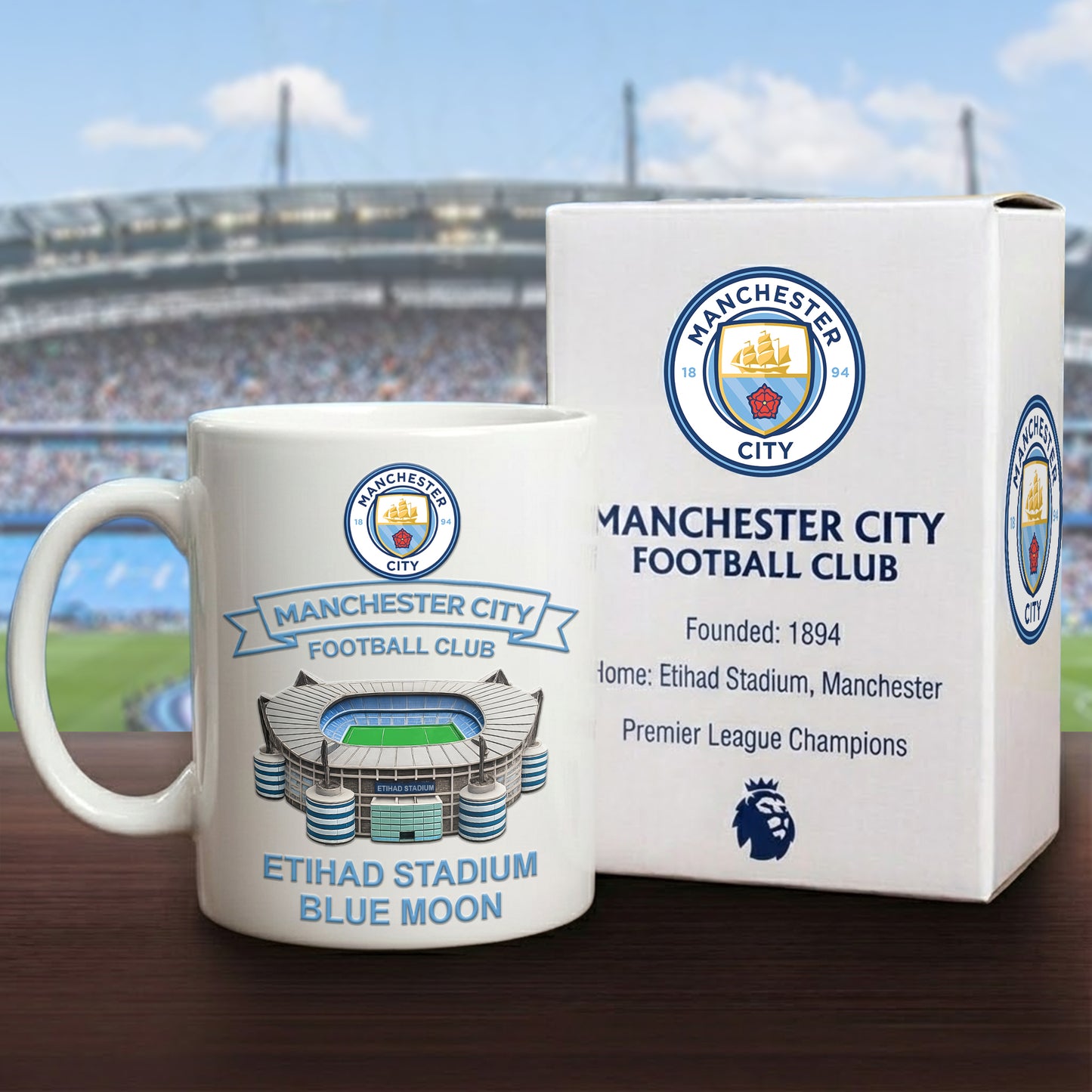 Man City Accent Mug , Cream Mug Gifts , Holiday Gifts