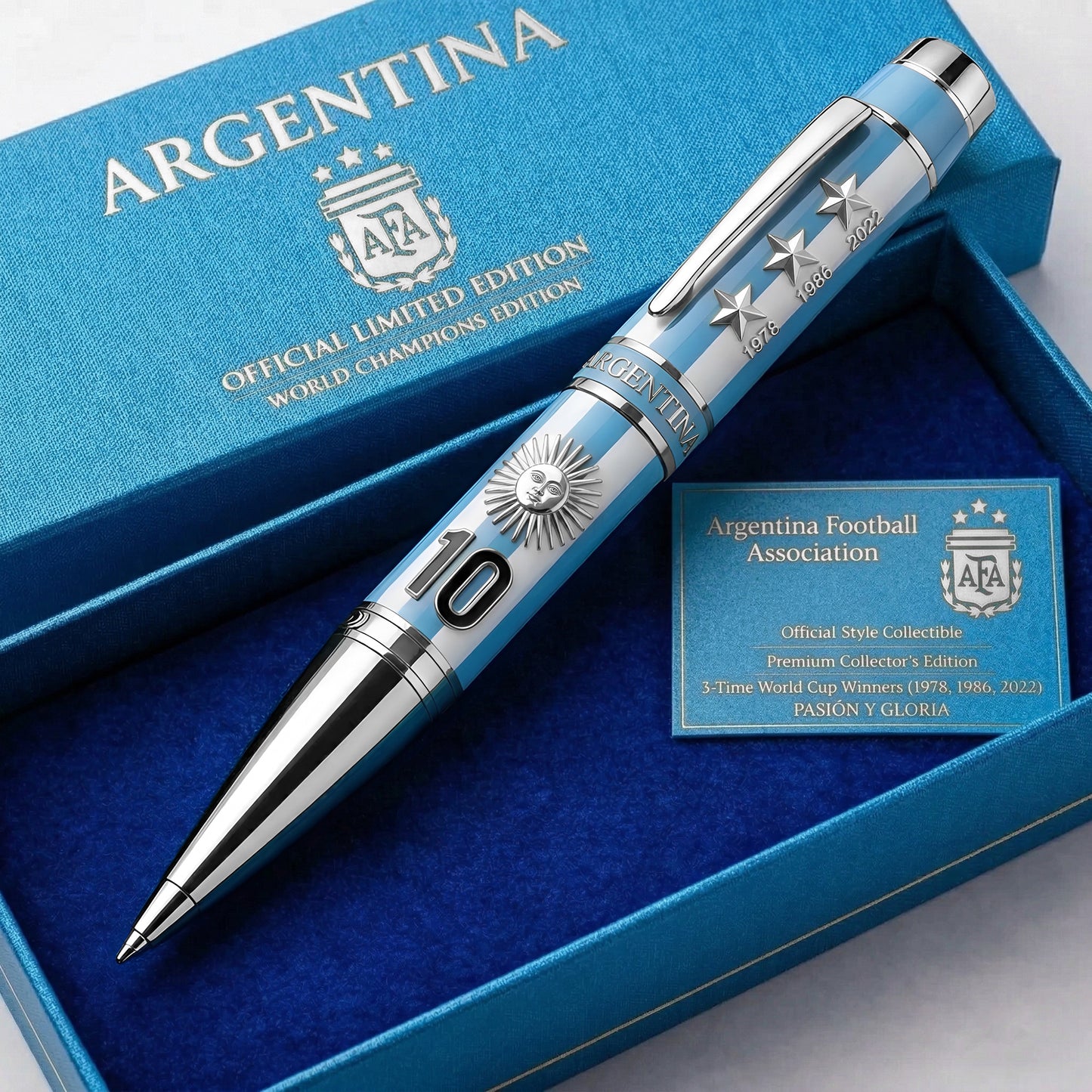 Argentina WC Champions Edition Ballpoint Pen (1978, 1986, 2022)