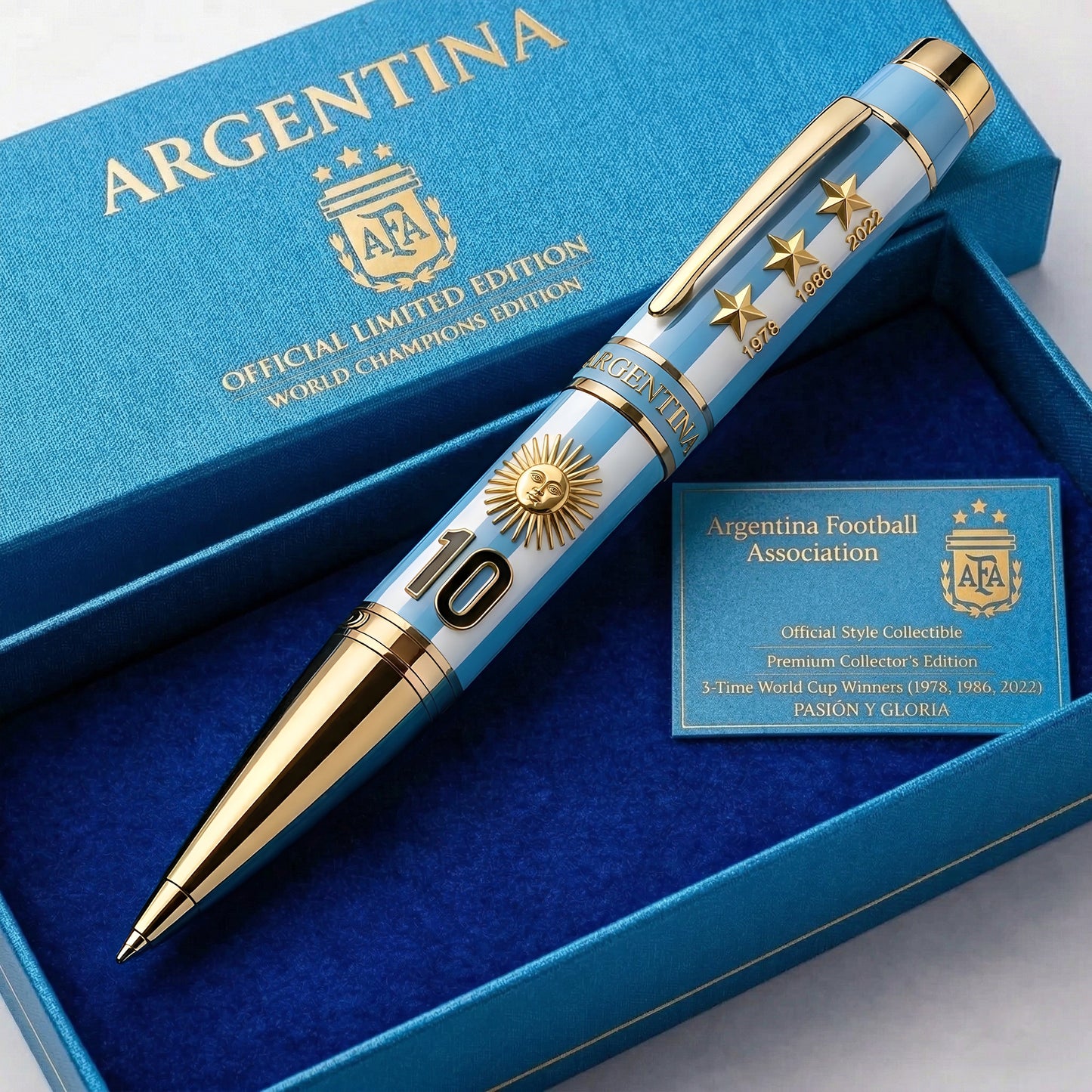 Argentina WC Champions Edition Ballpoint Pen (1978, 1986, 2022)