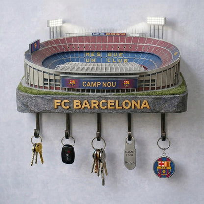 Barca FC Stadium Key Hanger - Personalized Gifts For Barca Fan