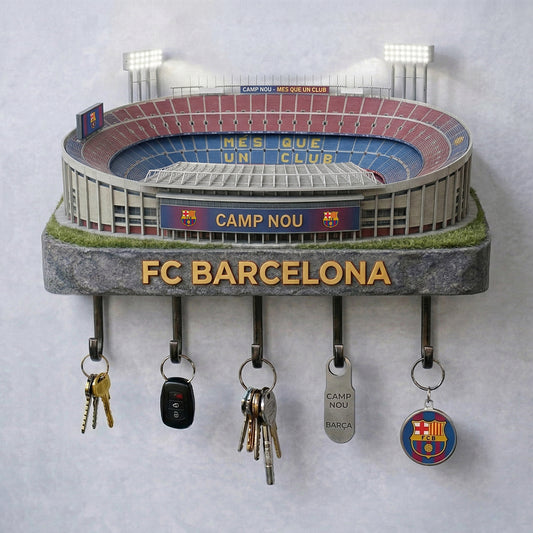 Barca FC Stadium Key Hanger - Personalized Gifts For Barca Fan