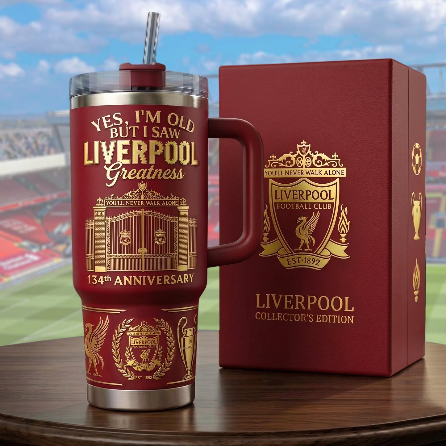 LVP FC Anfield 134th Anniversary Insulated Tumbler 30oz 40oz (1892-2026)