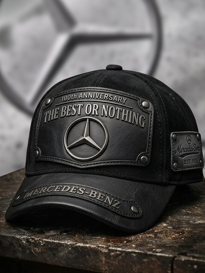 Personalized Merc 100th Anniversary Leather Retro Classic Cap (1926-2026)
