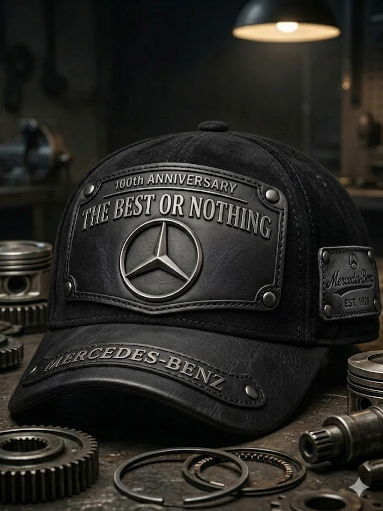 Personalized Merc 100th Anniversary Leather Retro Classic Cap (1926-2026)