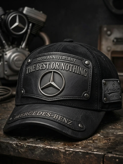Personalized Merc 100th Anniversary Leather Retro Classic Cap (1926-2026)