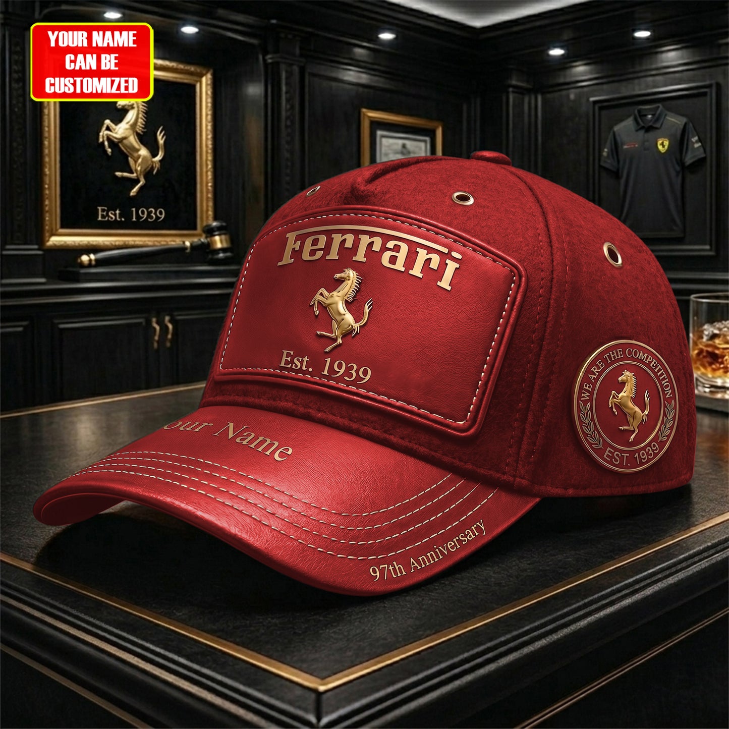 Personalized FRR 97th Anniversary Leather Vintage Classic Cap (1939-2026)