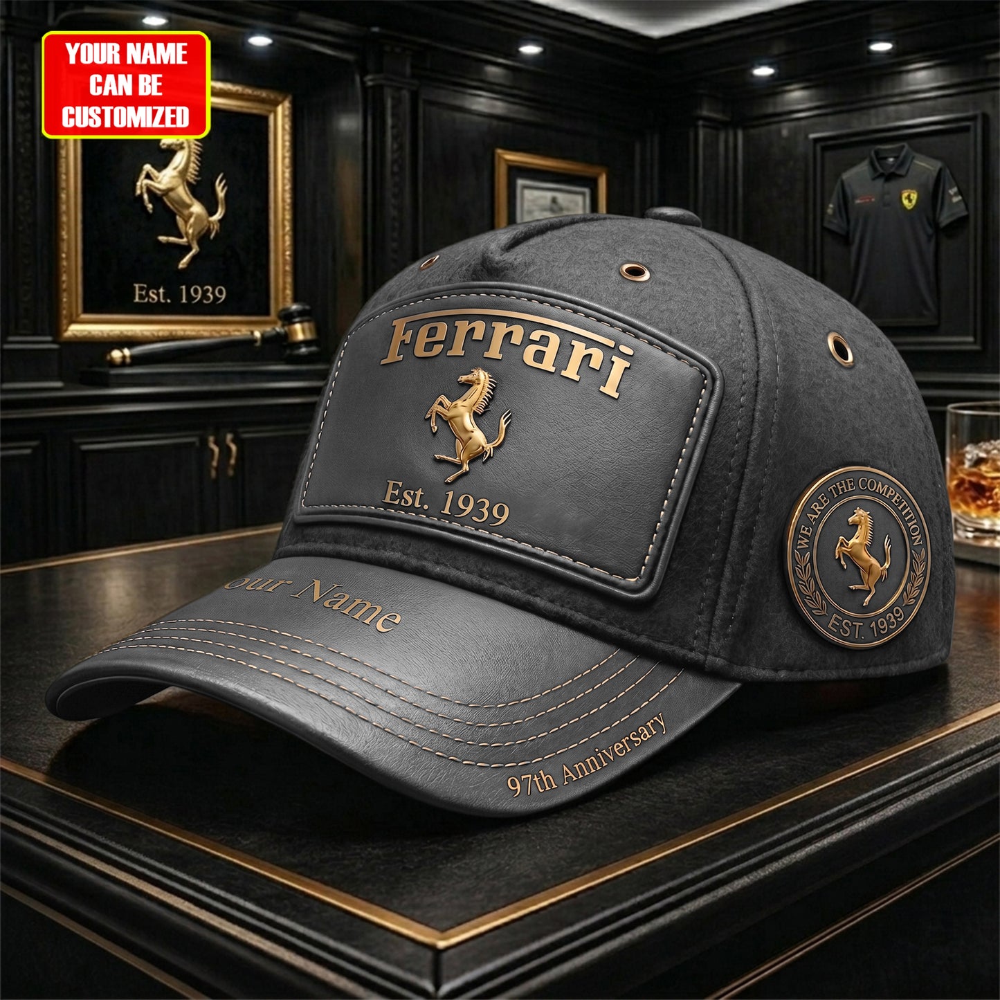 Personalized FRR 97th Anniversary Leather Vintage Classic Cap (1939-2026)