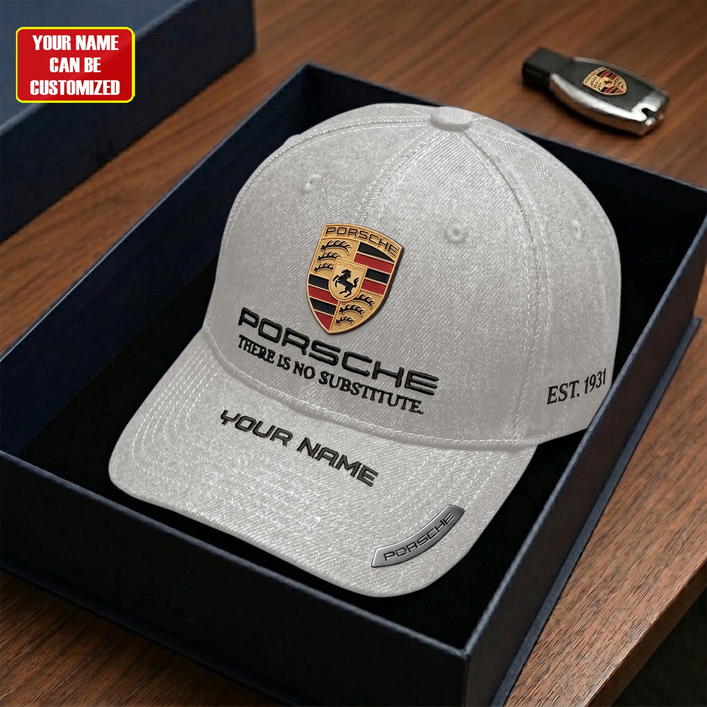 Personalized Pors There is No Substitute Denim Classic Cap