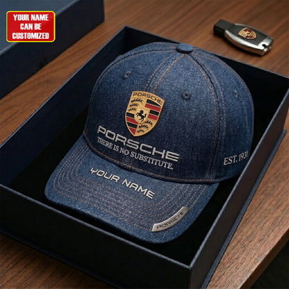 Personalized Pors There is No Substitute Denim Classic Cap
