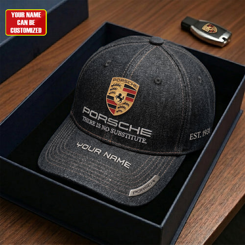 Personalized Pors There is No Substitute Denim Classic Cap