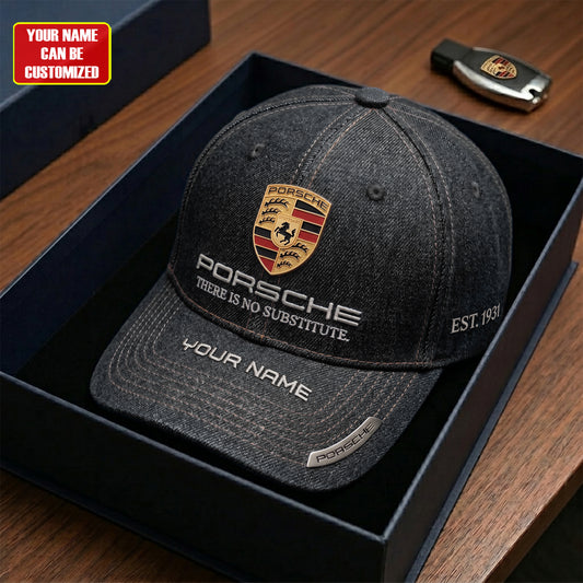 Personalized Pors There is No Substitute Denim Classic Cap
