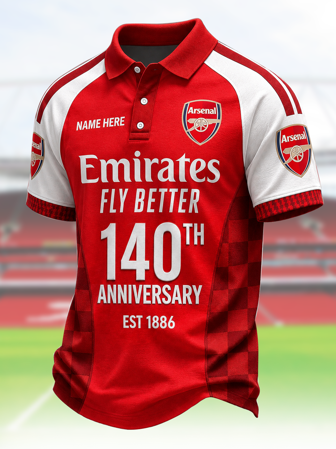 Personalized Arsenal EST 1886 3D Full Printing Set ,Shirt , Hoodie , Short , Polo ,hawaii V3