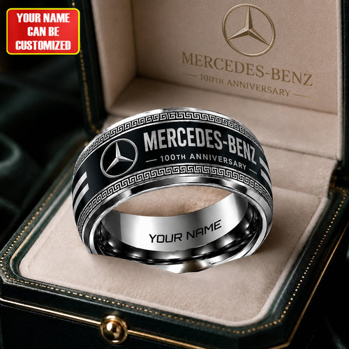 Personalized Merc 100TH Anniversary Luxury Custom Alloy Ring