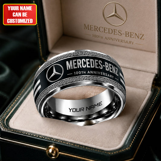 Personalized Merc 100TH Anniversary Luxury Custom Alloy Ring