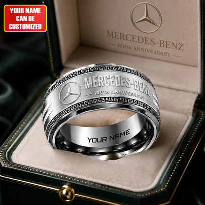 Personalized Merc 100TH Anniversary Luxury Custom Alloy Ring