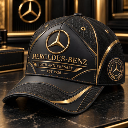 Personalized Merc Leather Vintage 100th Anniversary Classic Cap V7 (1926-2026)