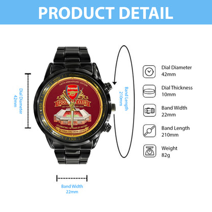 Arsenal 140 Years Anniversary Luxury Stainless Steel Watch
