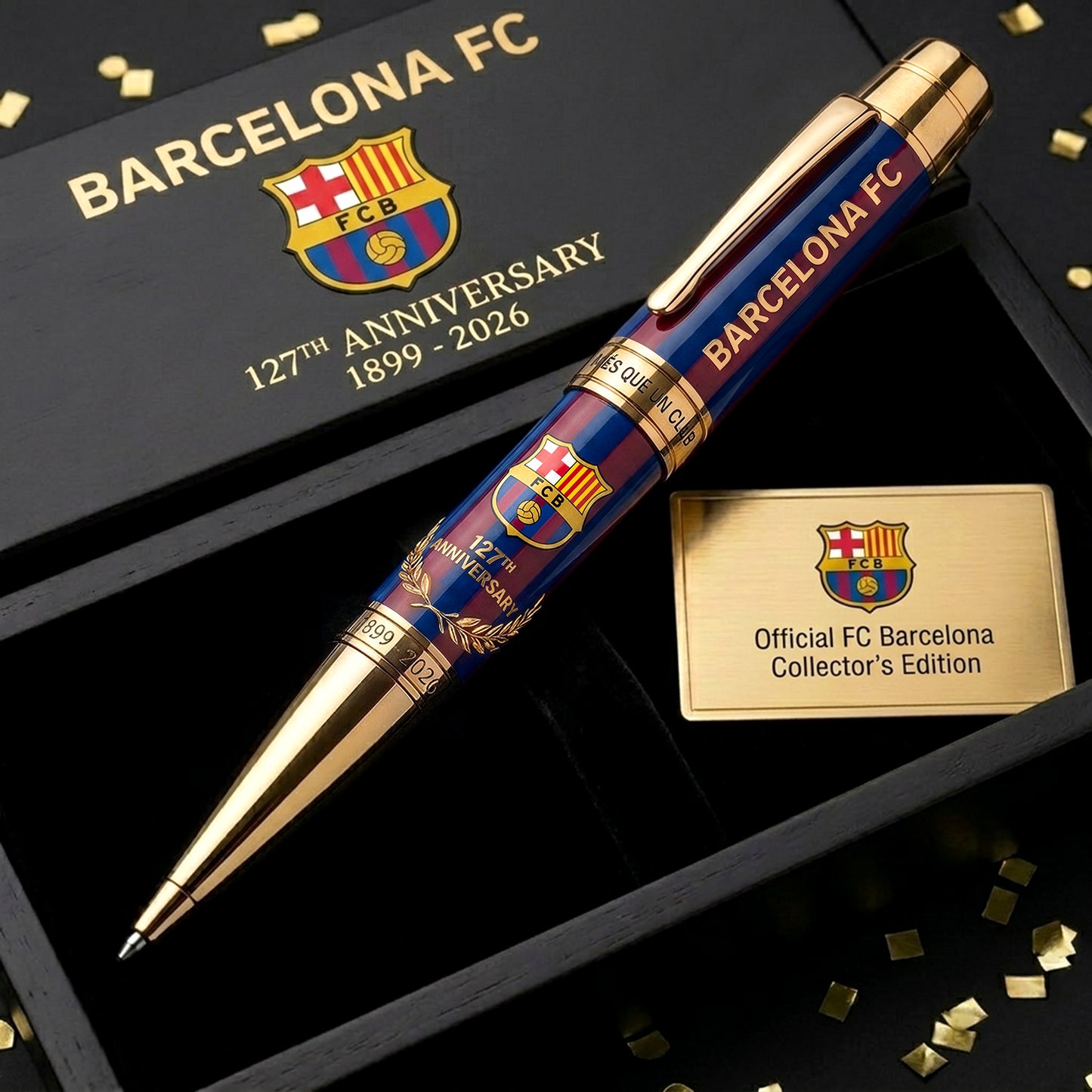 Personalized Barca FC 127 Years Anniversary Edition Ballpoint Pen V3 (1899-2026)