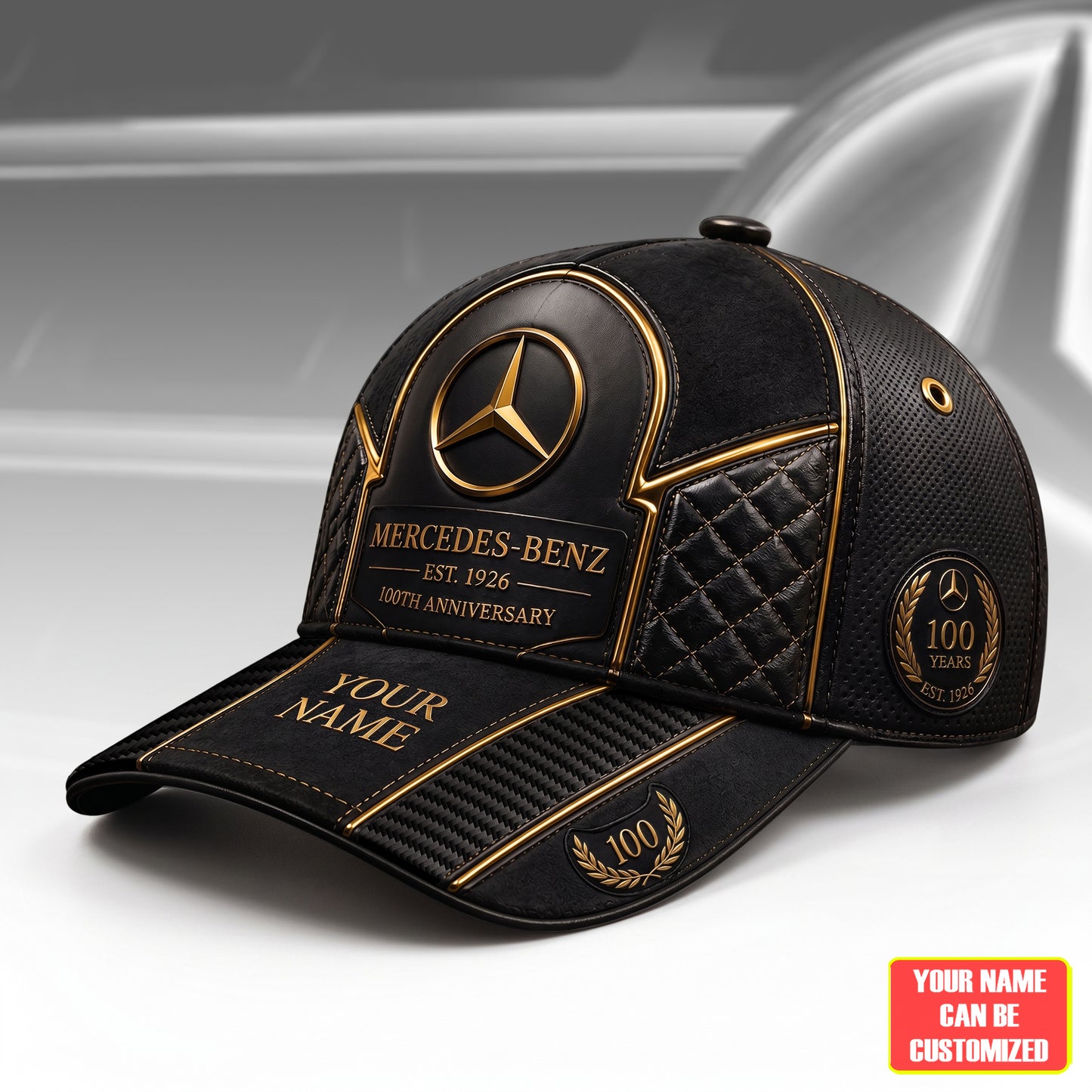 Personalized Merc Leather Vintage 100th Anniversary Classic Cap V3(1926-2026)