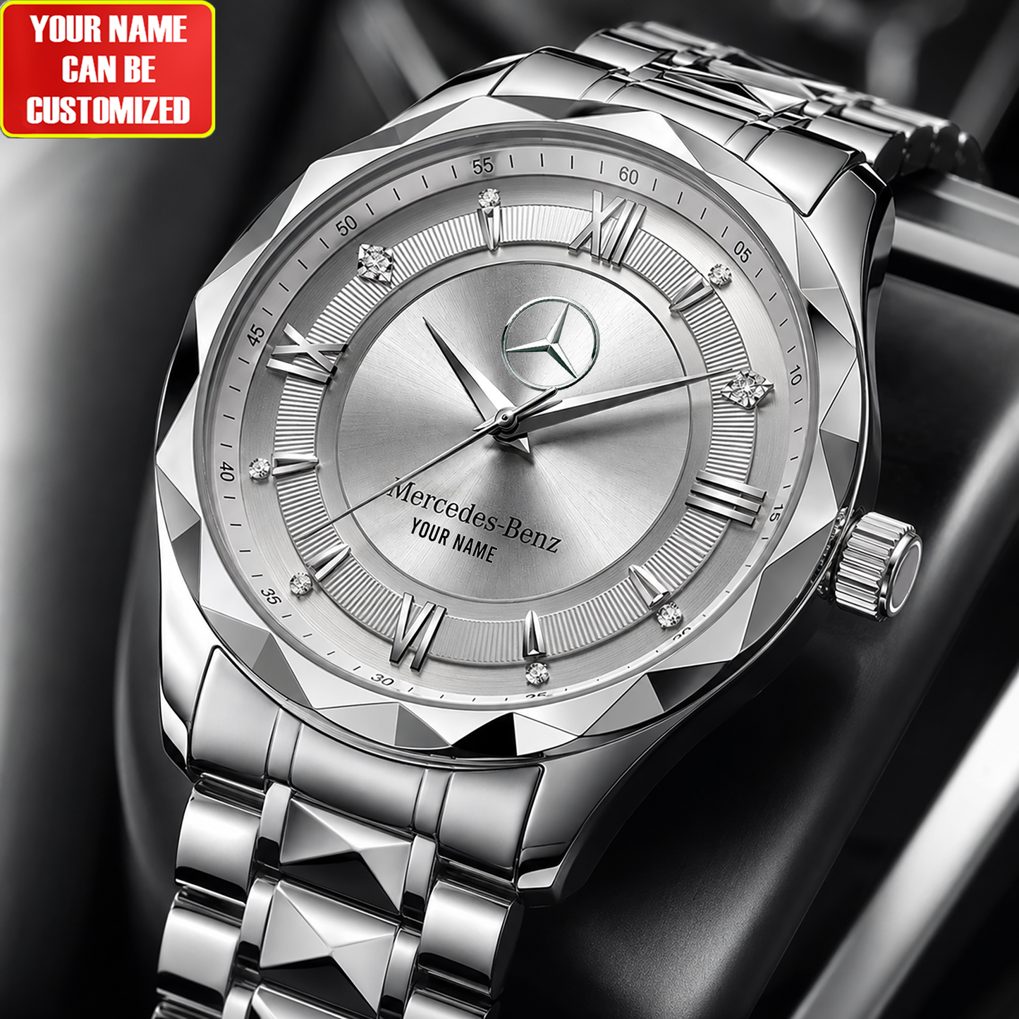 Personalized Merc Men Fashion Luxury Alloy Charley Watch