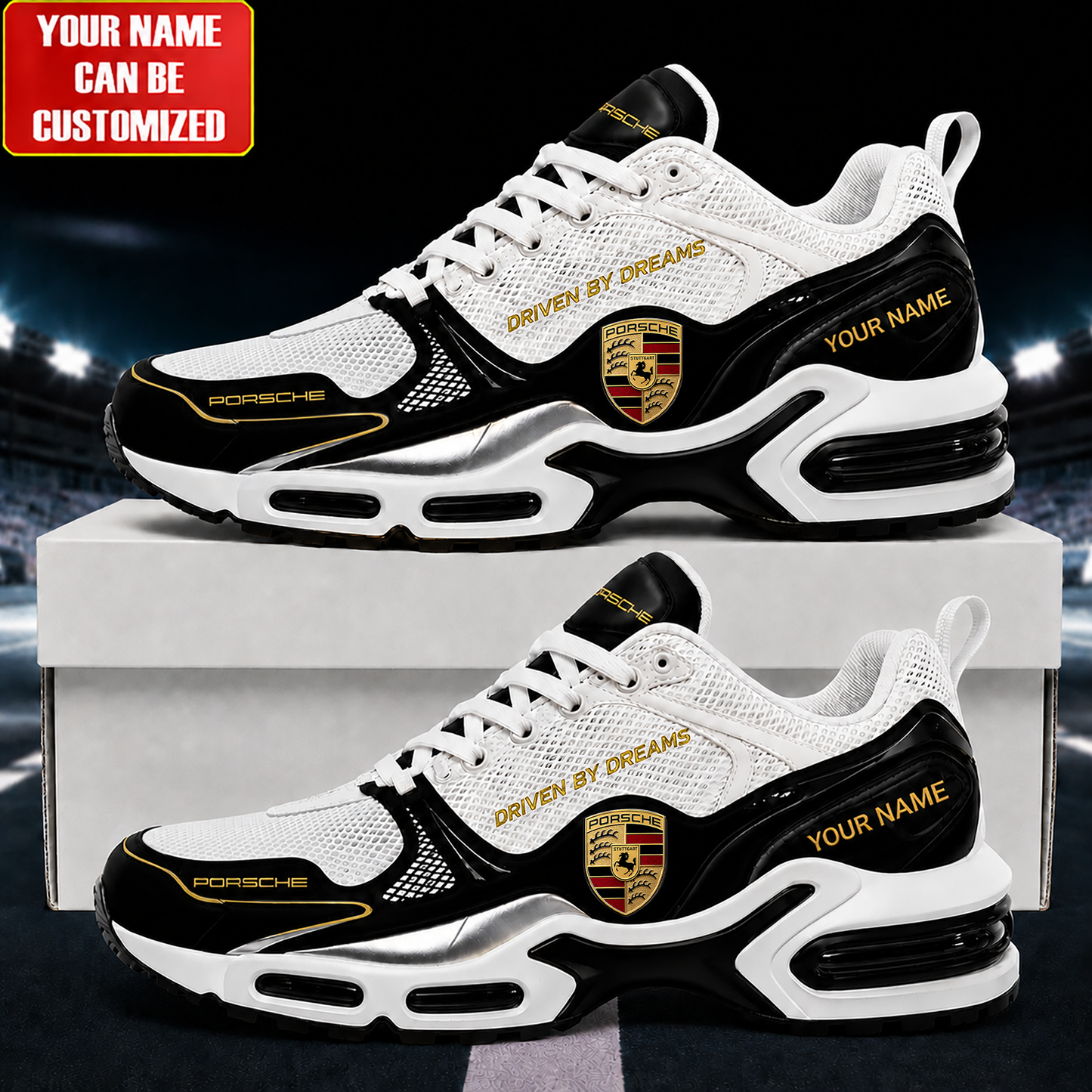 Pors Driven By Dreams Sport Air Cushion Sneaker