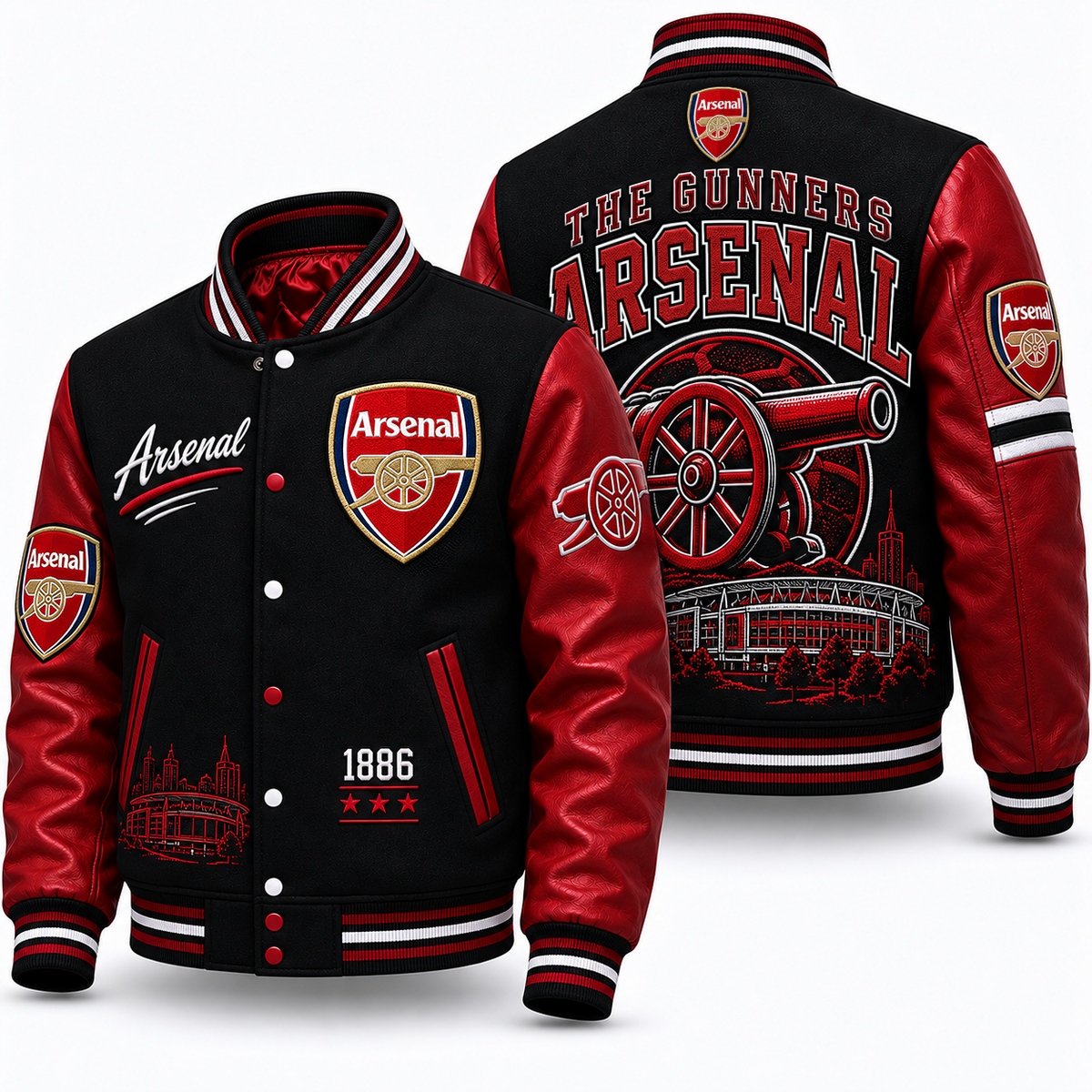 ARS Heritage 1886 - Classic Football Varsity Jacket, Gift for Soccer Fans