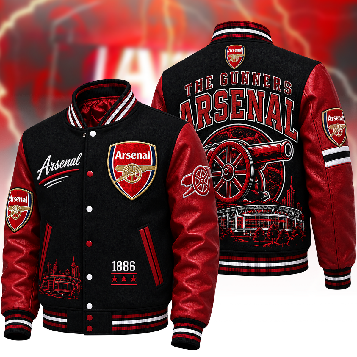 ARS Heritage 1886 - Classic Football Varsity Jacket, Gift for Soccer Fans