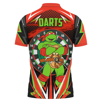 Personalized Name TMNT Darts Red Version All Over Printed Unisex Shirt Q291203