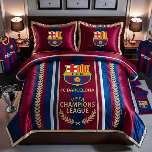 Barca FC Champions All Over Printed Bedding Set