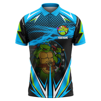 Personalized Name TMNT Darts Teal Version All Over Printed Unisex Shirt Q291204