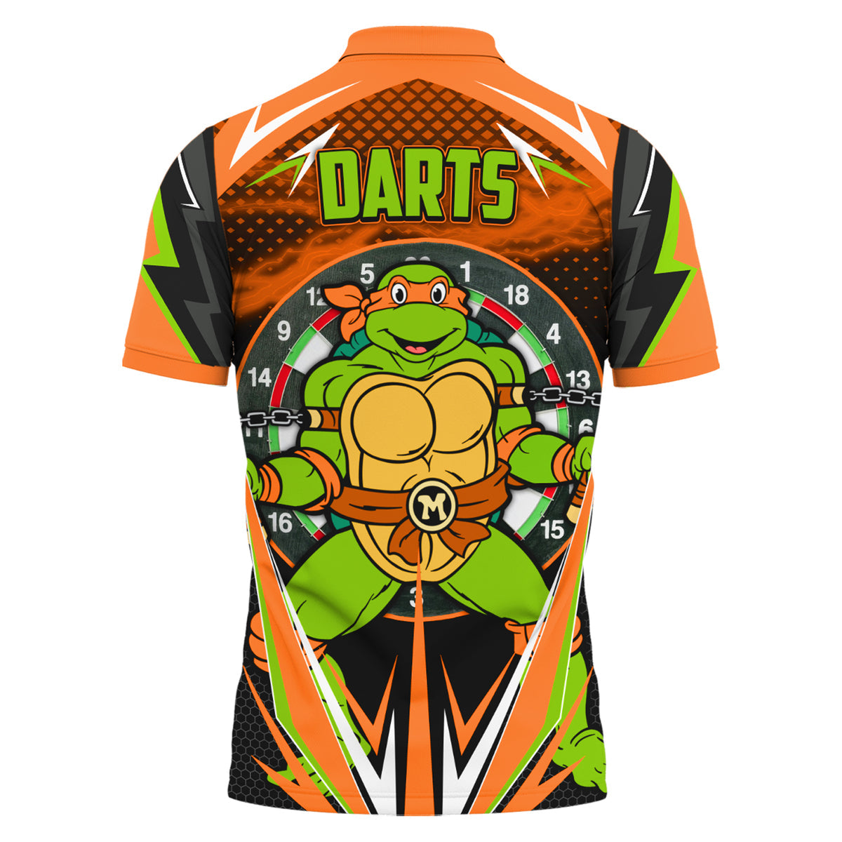 Personalized Name TMNT Darts Orange Version All Over Printed Unisex Shirt Q291205