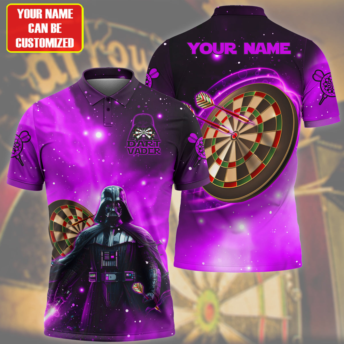 Personalized Name Dart Vader Purple Version All Over Printed Unisex Shirt Q300301
