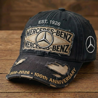 Merc Black 100th Anniversary Denim Classic Cap (1926-2026)