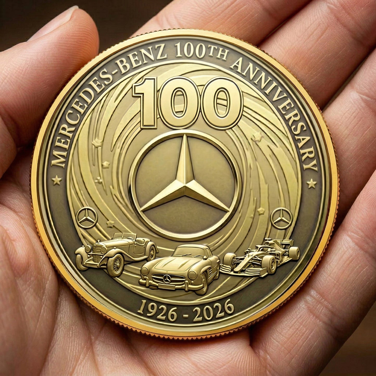 Merc 100 Years Anniversary Luxury Commemorative Coin (1926-2026)
