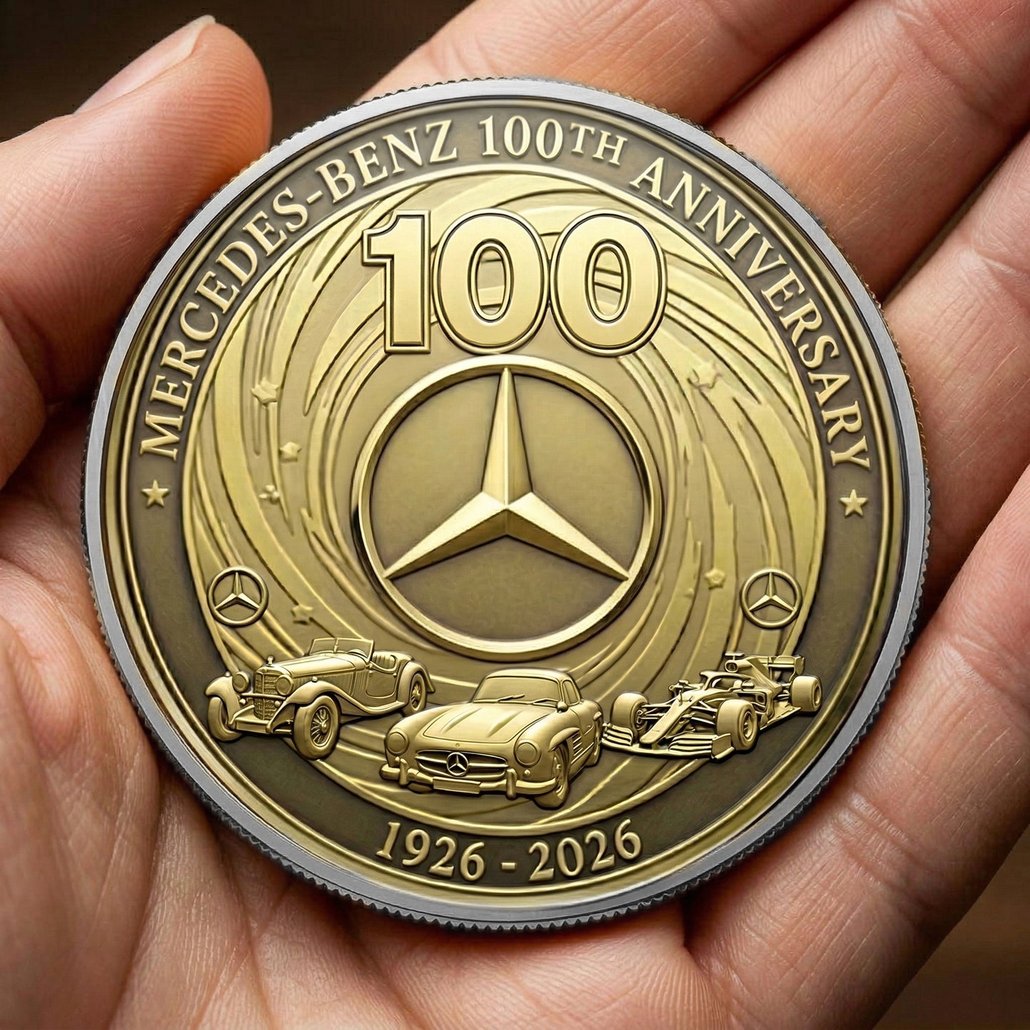 Merc 100 Years Anniversary Luxury Commemorative Coin (1926-2026)