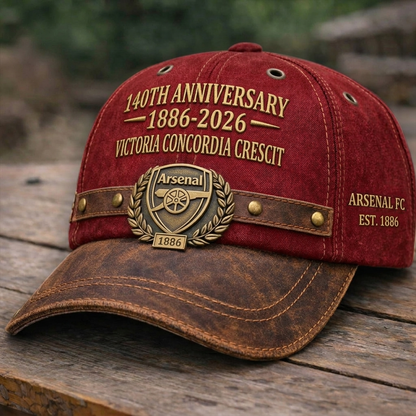Arsenal FC Vintage 140th Anniversary Classic Cap (1886-2026)