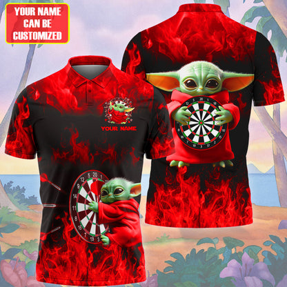 Personalized Name Red Yd Darts Fire All Over Printed Unisex Shirt Q300501