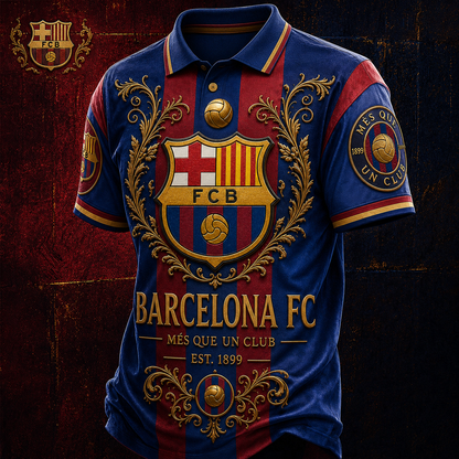 Personalized Barca FC Royal 3D All Over Printed Shirt