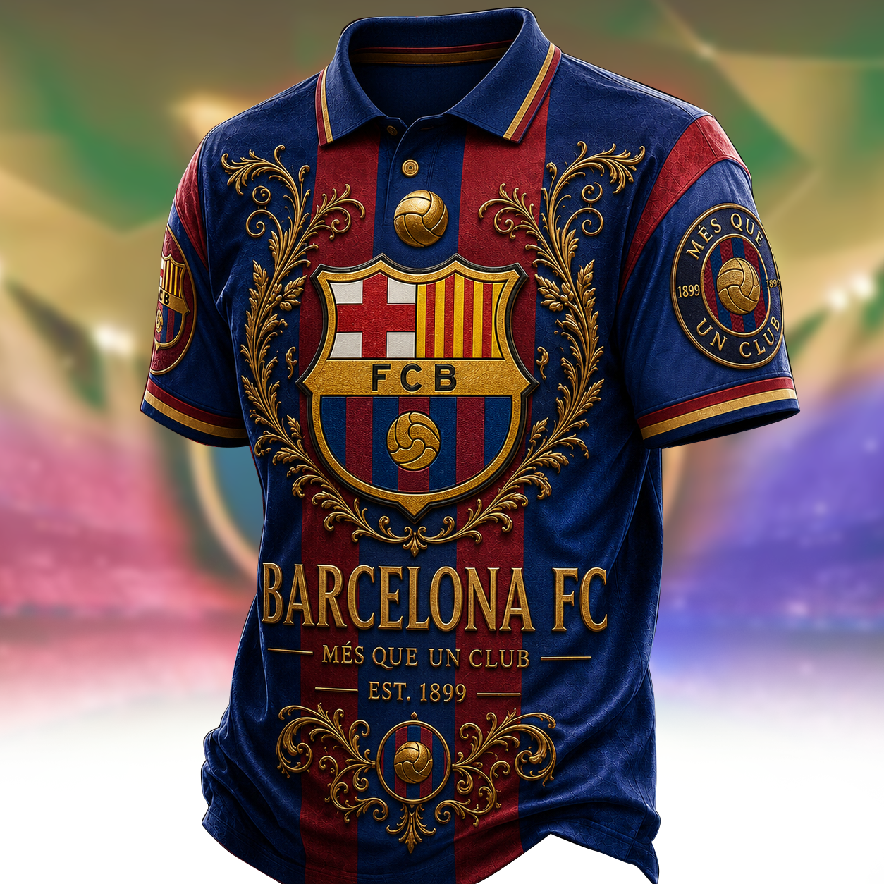 Personalized Barca FC Royal 3D All Over Printed Shirt