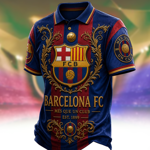 Personalized Barca FC Royal 3D All Over Printed Shirt