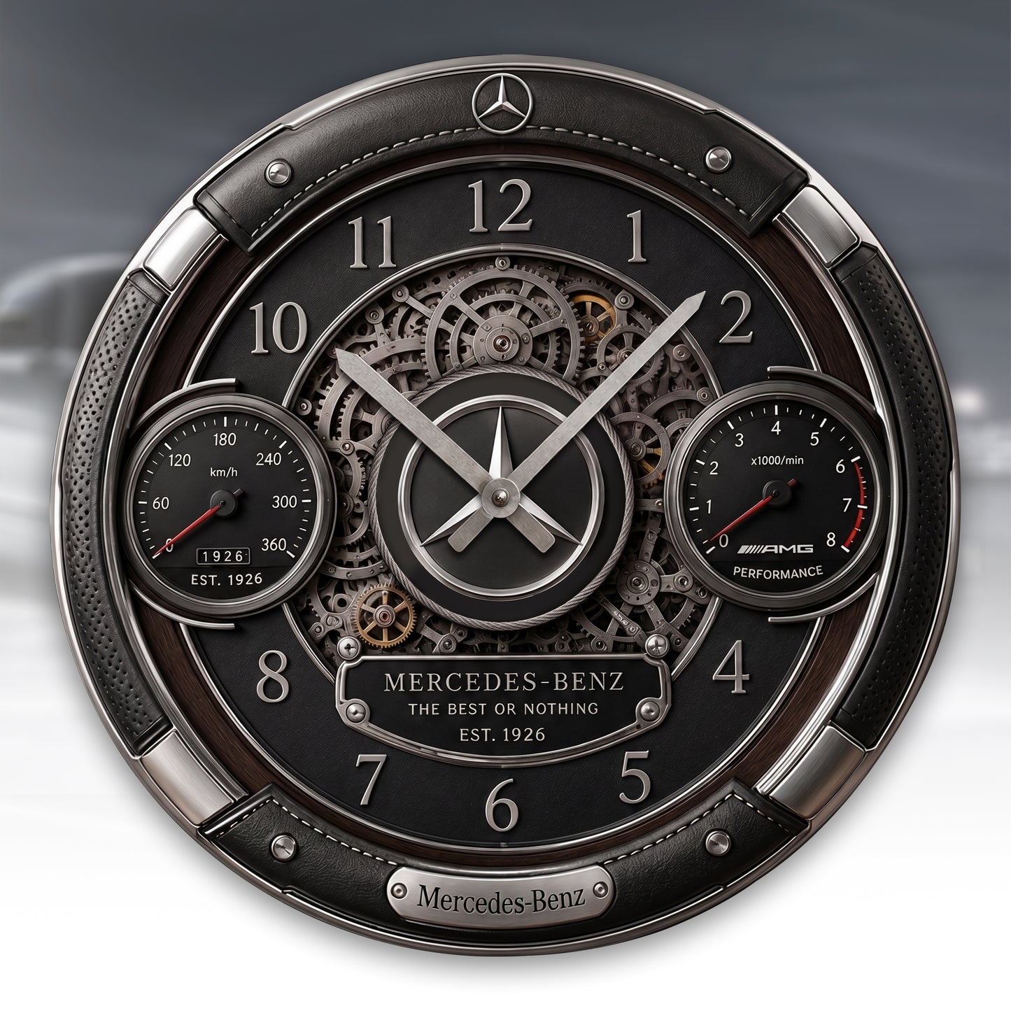Merc Acrylic Hanging Wall Clock - Personalized Gifts For Merc Lovers