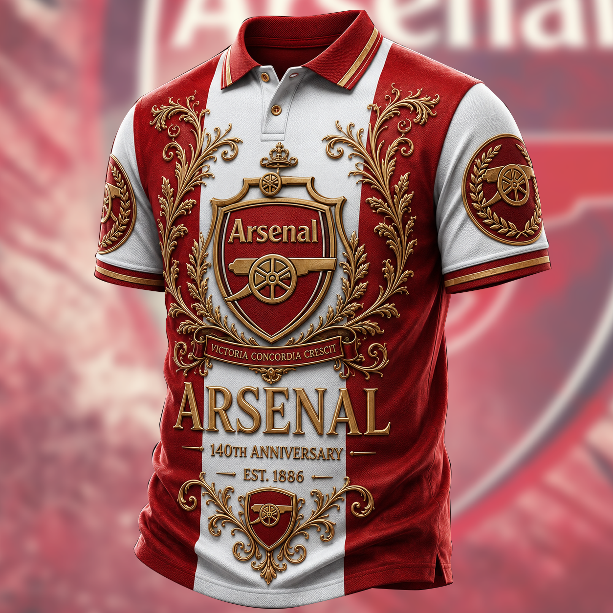 Personalized Arsenal EST 1886 3D Full Printing Set ,Shirt , Hoodie , Short , Polo ,hawaii V4
