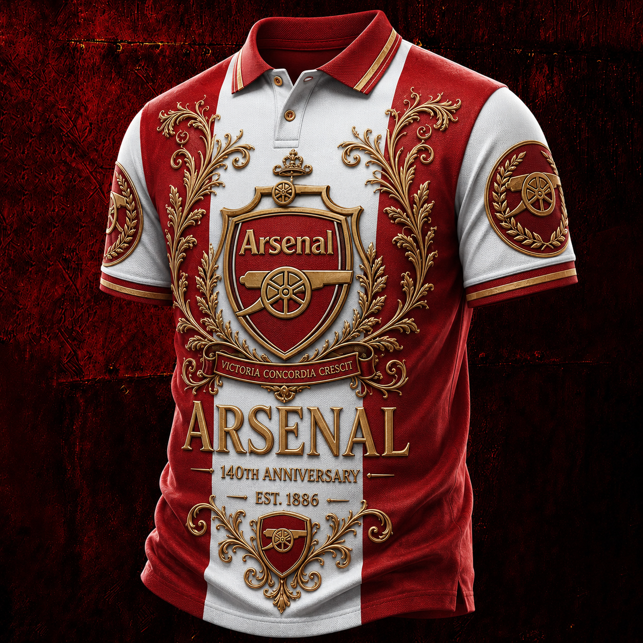 Personalized Arsenal EST 1886 3D Full Printing Set ,Shirt , Hoodie , Short , Polo ,hawaii V4