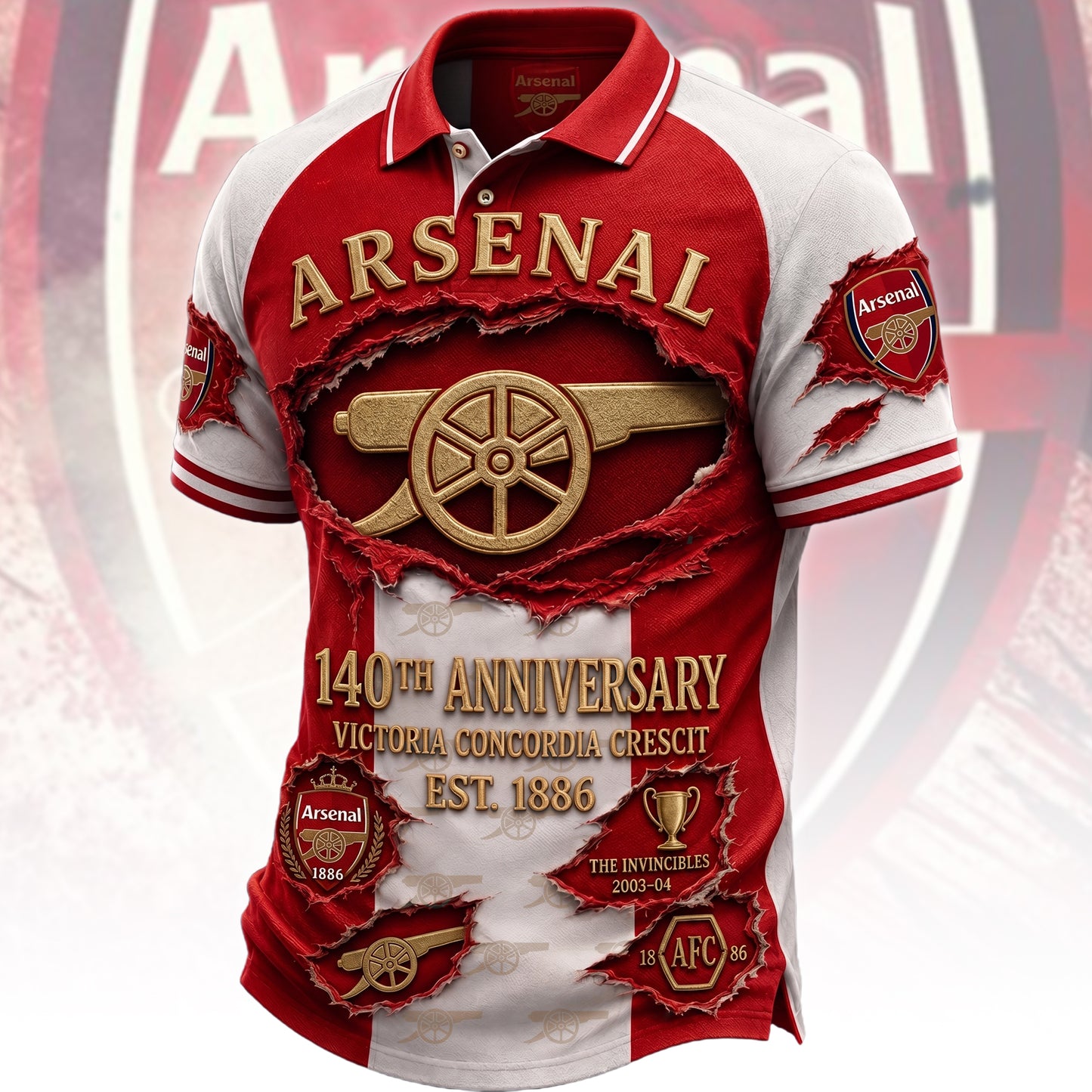 Personalized Arsenal EST 1886 3D Full Printing Set ,Shirt , Hoodie , Short , Polo ,hawaii V5